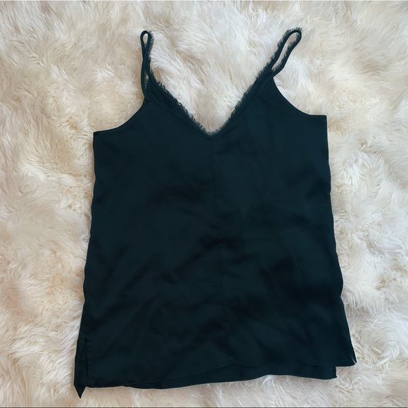 ATM - FRINGE-TRIM SATIN CAMISOLE - Picture 3 of 4